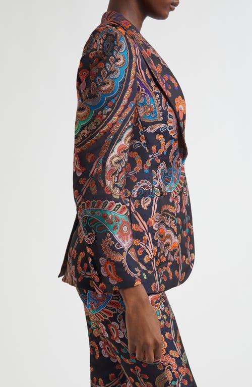 Etro Paisley Brocade Jacket In Multi