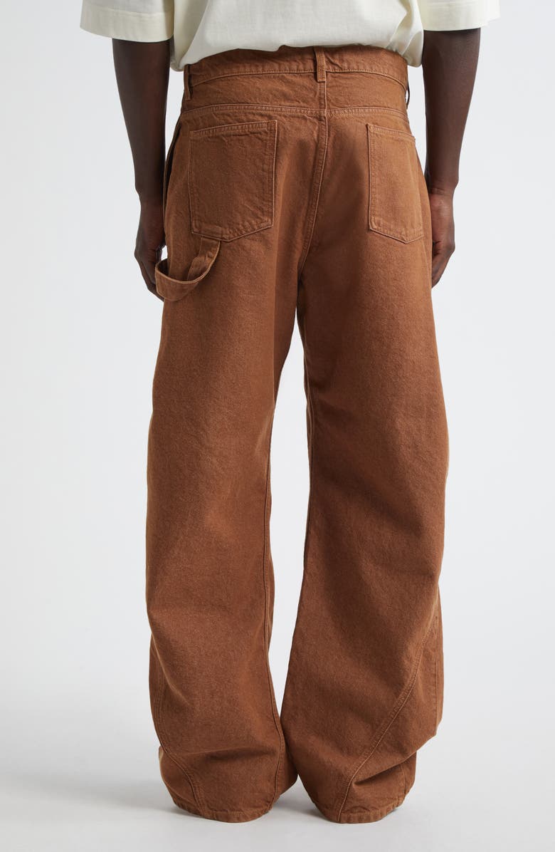 JW Anderson Aged Twisted Workwear Jeans, Alternate, color,