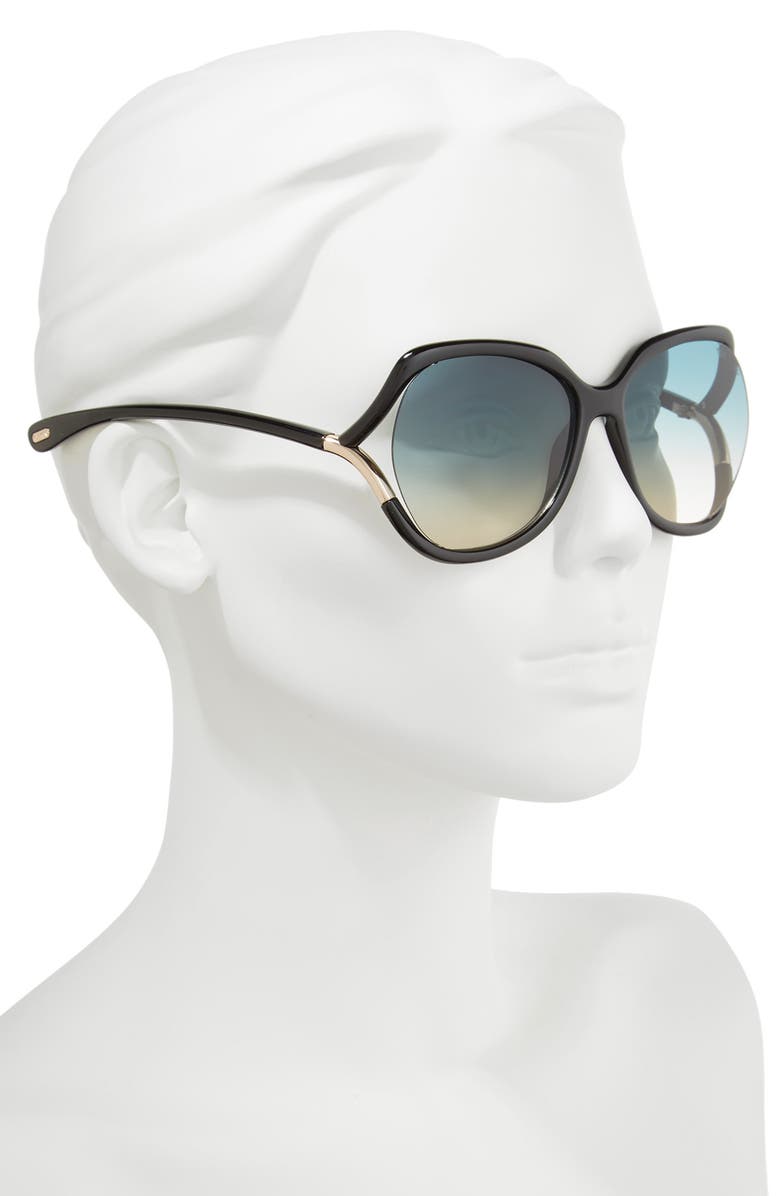 TOM FORD Anouk 60mm Geometric Sunglasses, Alternate, color, 
