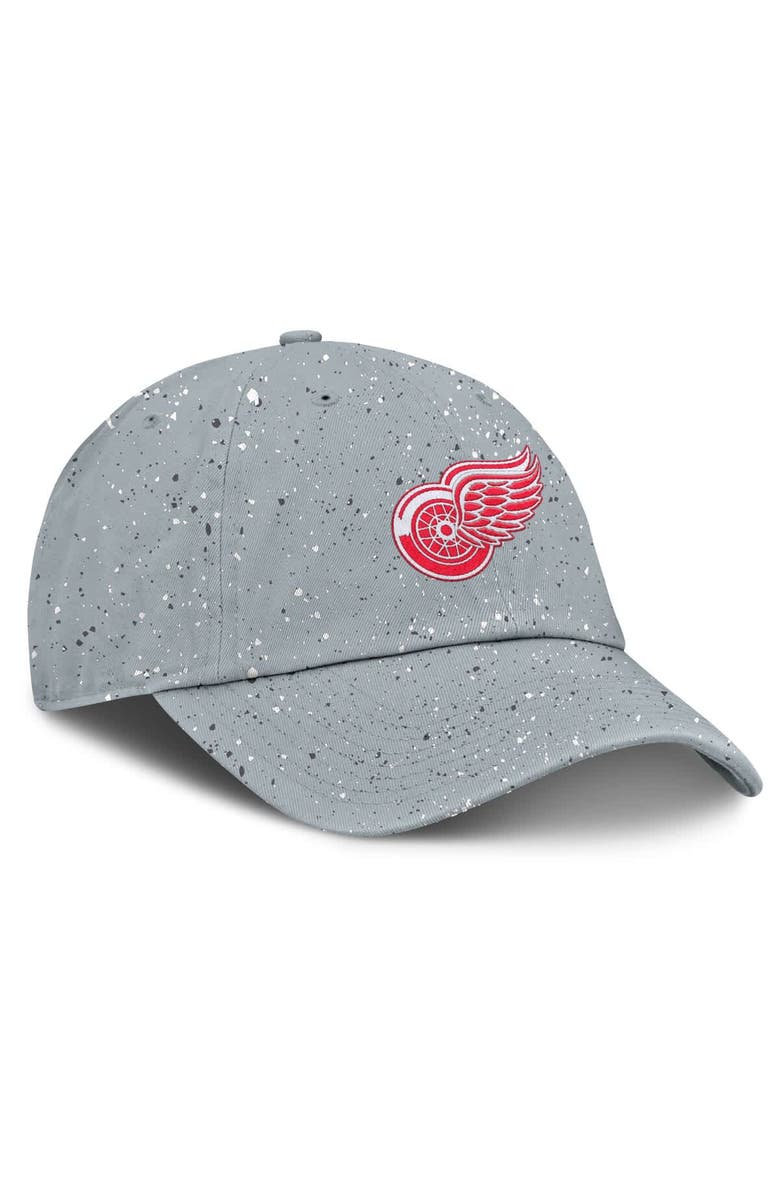 FANATICS Women's Fanatics Gray Detroit Red Wings Heritage Snow Day Speckle Adjustable Hat, Alternate, color, Gray