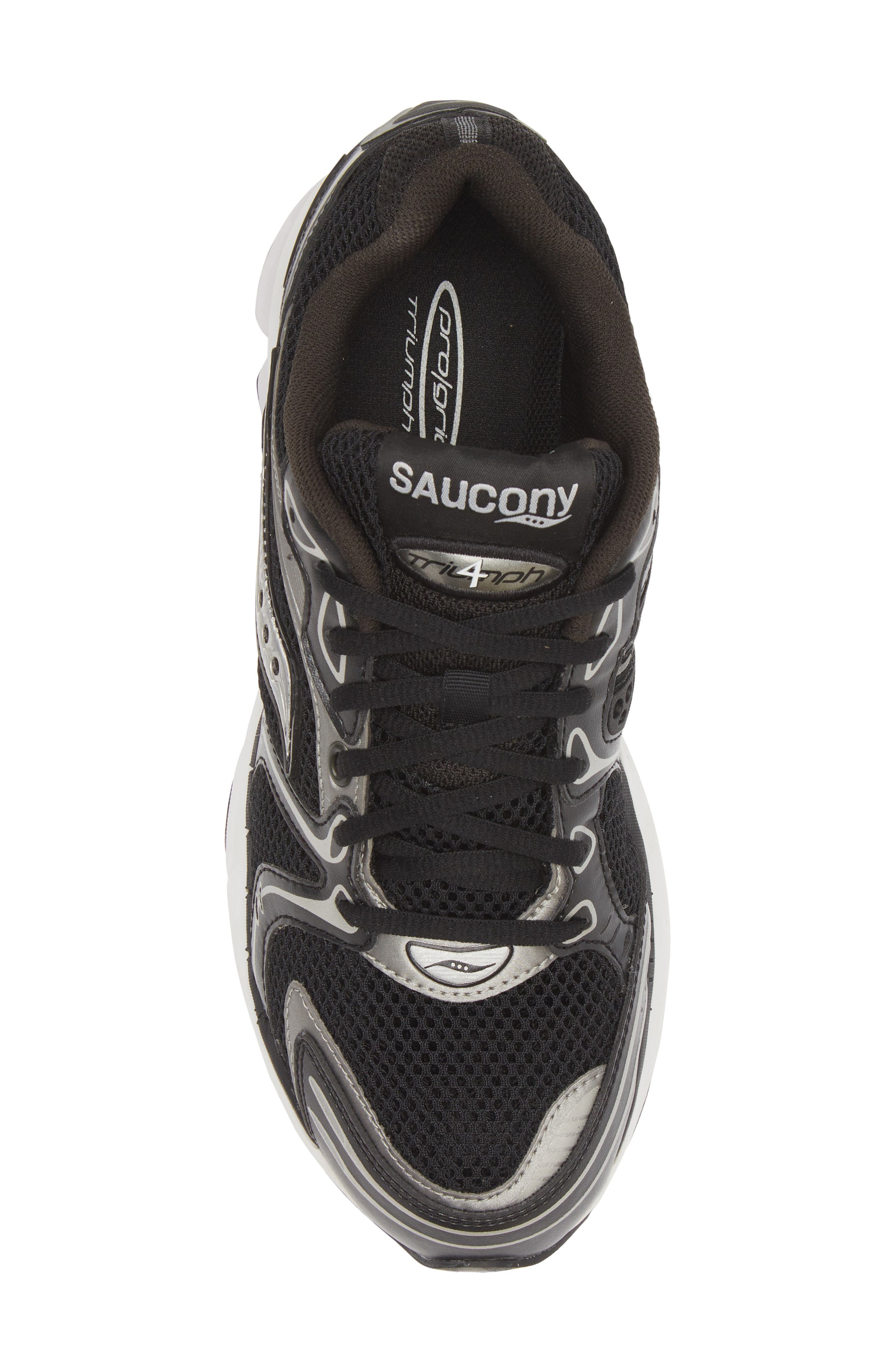 Saucony Progrid Triumph 4 Sneaker, Alternate, color, Black/ Silver