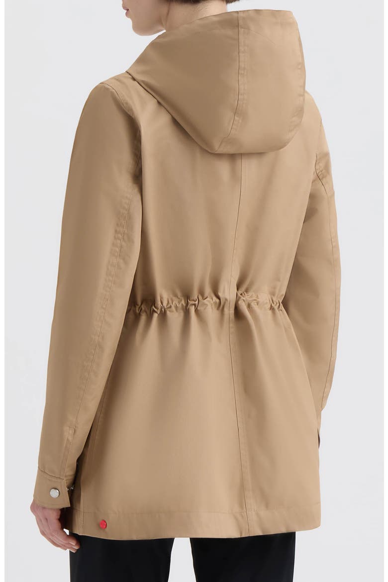 Adela Hooded Waterproof Jacket, Alternate, color, BRITISH TAN