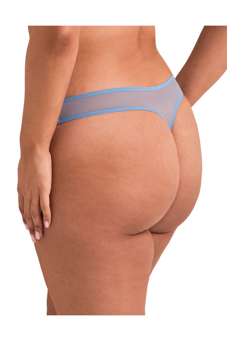 Elea Thong Panties, Alternate, color, Medium blue