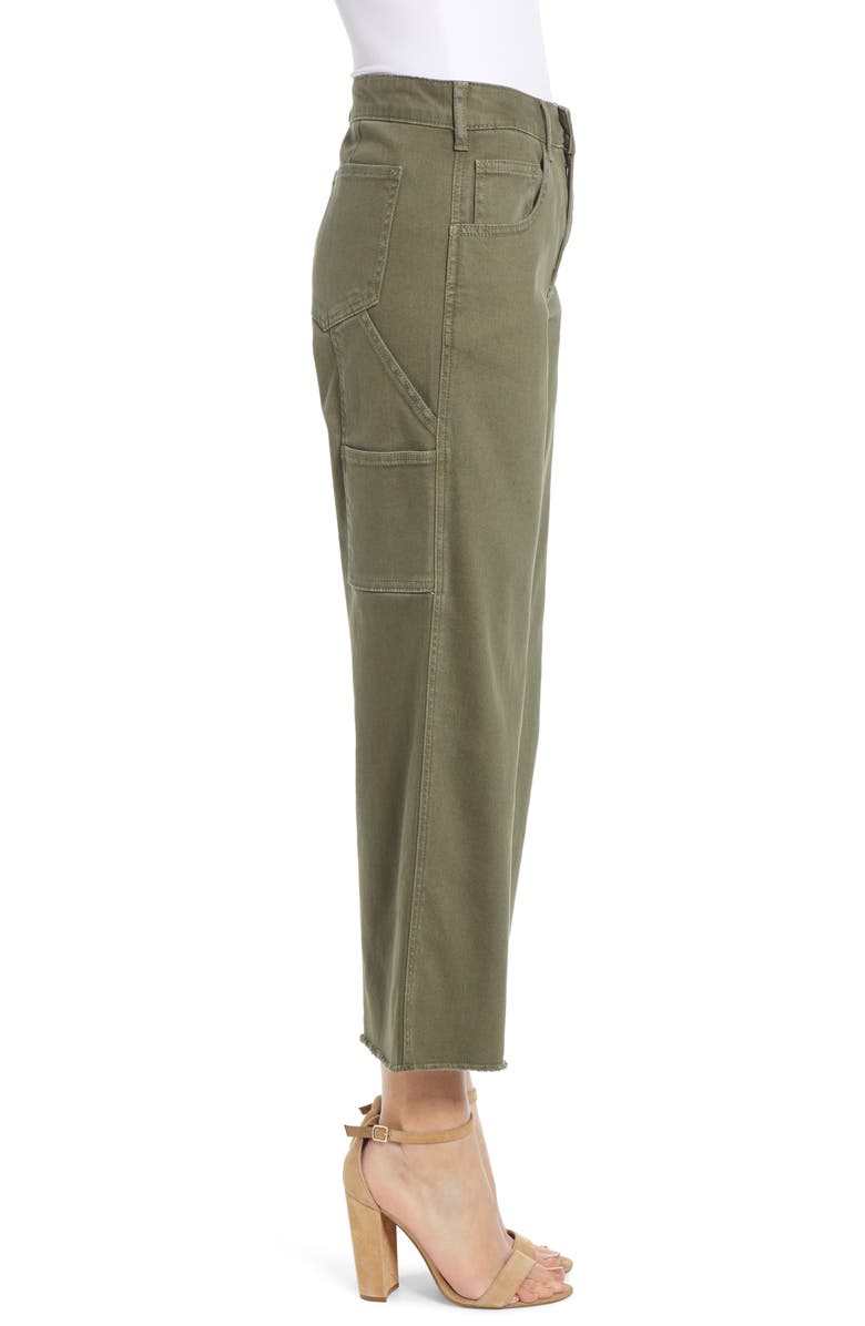 Prosperity Denim Cargo Wide Leg Crop Jeans, Alternate, color, 