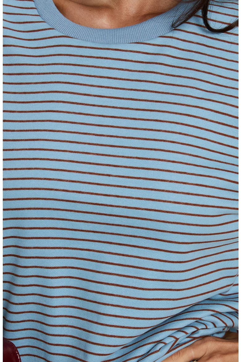 Kaitlan Oversized Striped Tee, Alternate, color, MULTI