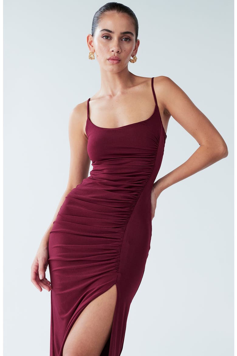Lani Dress, Alternate, color, Burgundy