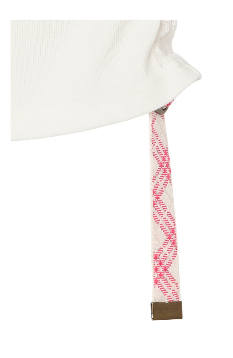 Burberry Festival Cotton Blend Tank Top, Alternate, color, Chalk White