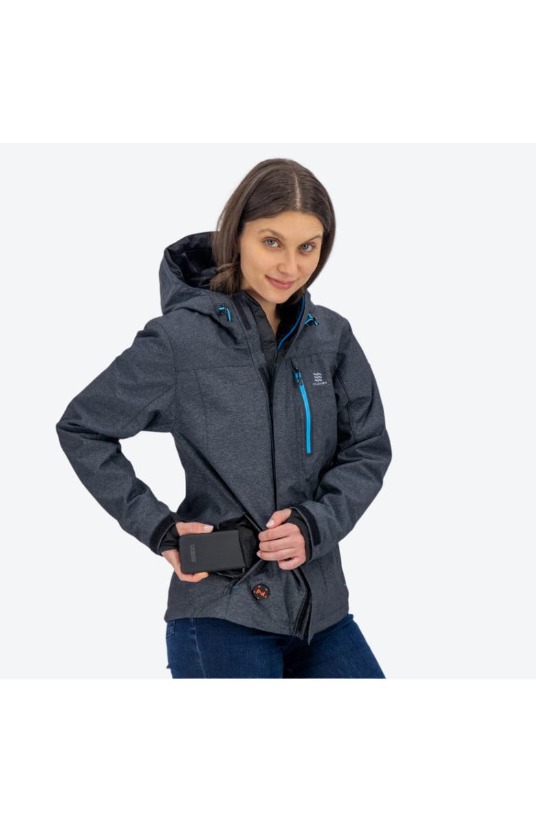 Mobile Warming Adventure Waterproof Heated Jacket, Alternate, color, Heather Grey