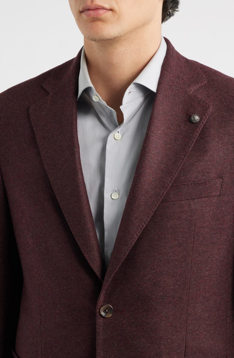 Jack Victor Darwin Burgundy COMFORTWEAR<sup>™</sup> Knit Cashmere Sport Coat, Alternate, color, Burgundy