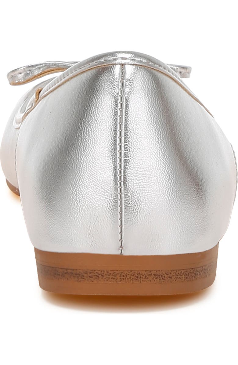 Rag & Co Ipara Ballet Flat, Alternate, color, Silver