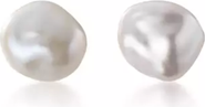Spero London Baroque Pearl Irregular Stud Earring Sterling Silver
