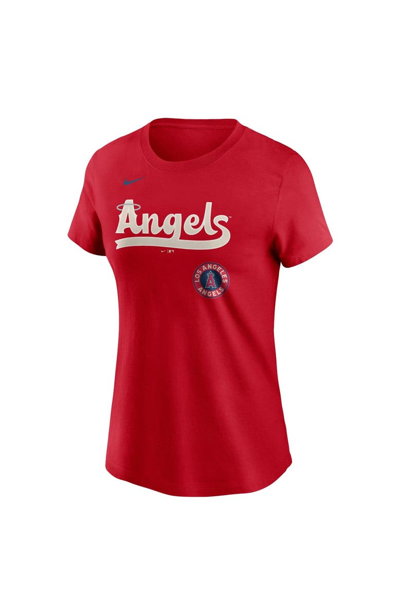 Nike Women's Nike  Red Los Angeles Angels City Connect Wordmark T-Shirt, Alternate, color, 