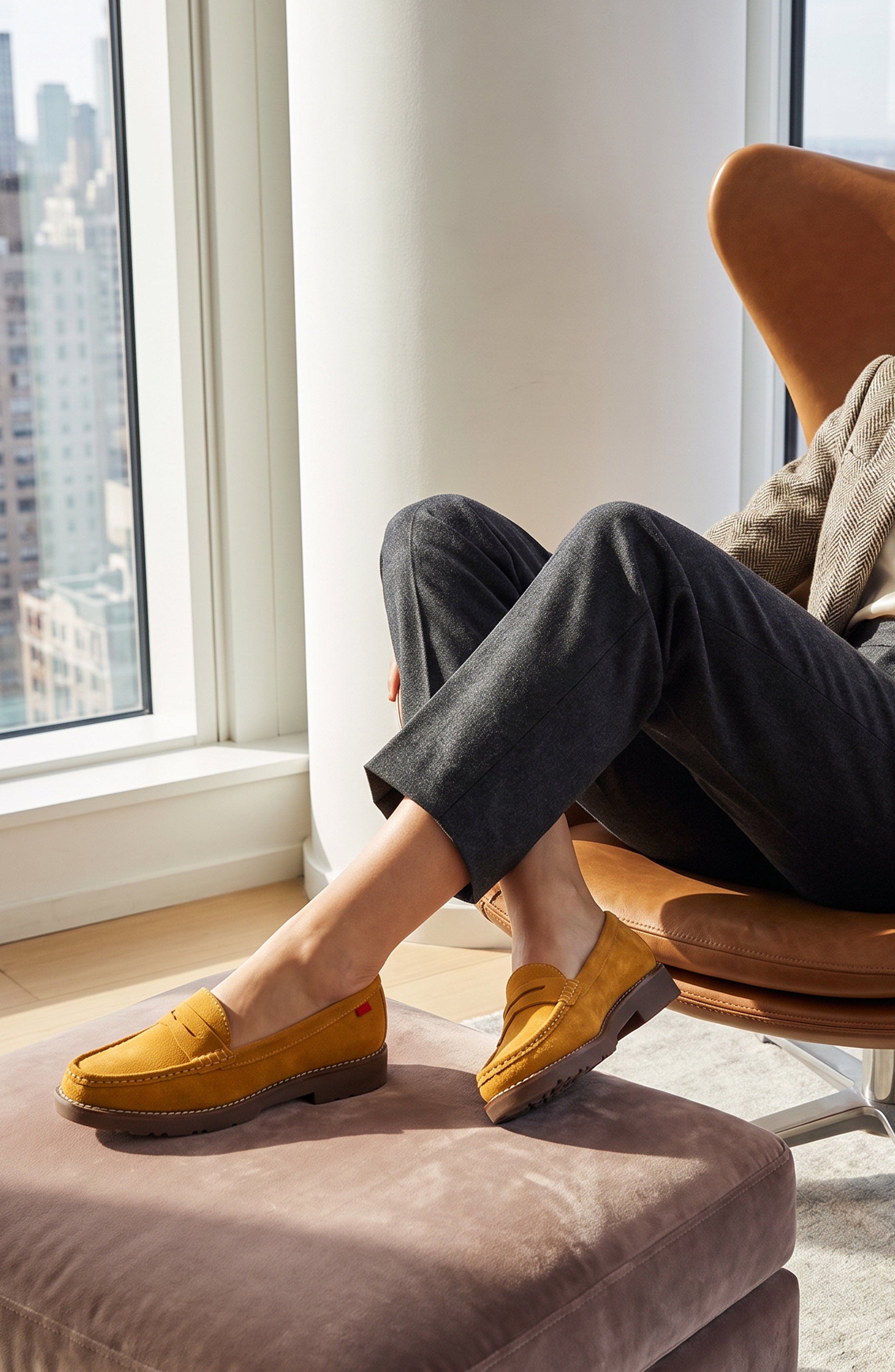 East Village 3.0 Leather Penny Loafer, Alternate, color, Maple Harvest Suede