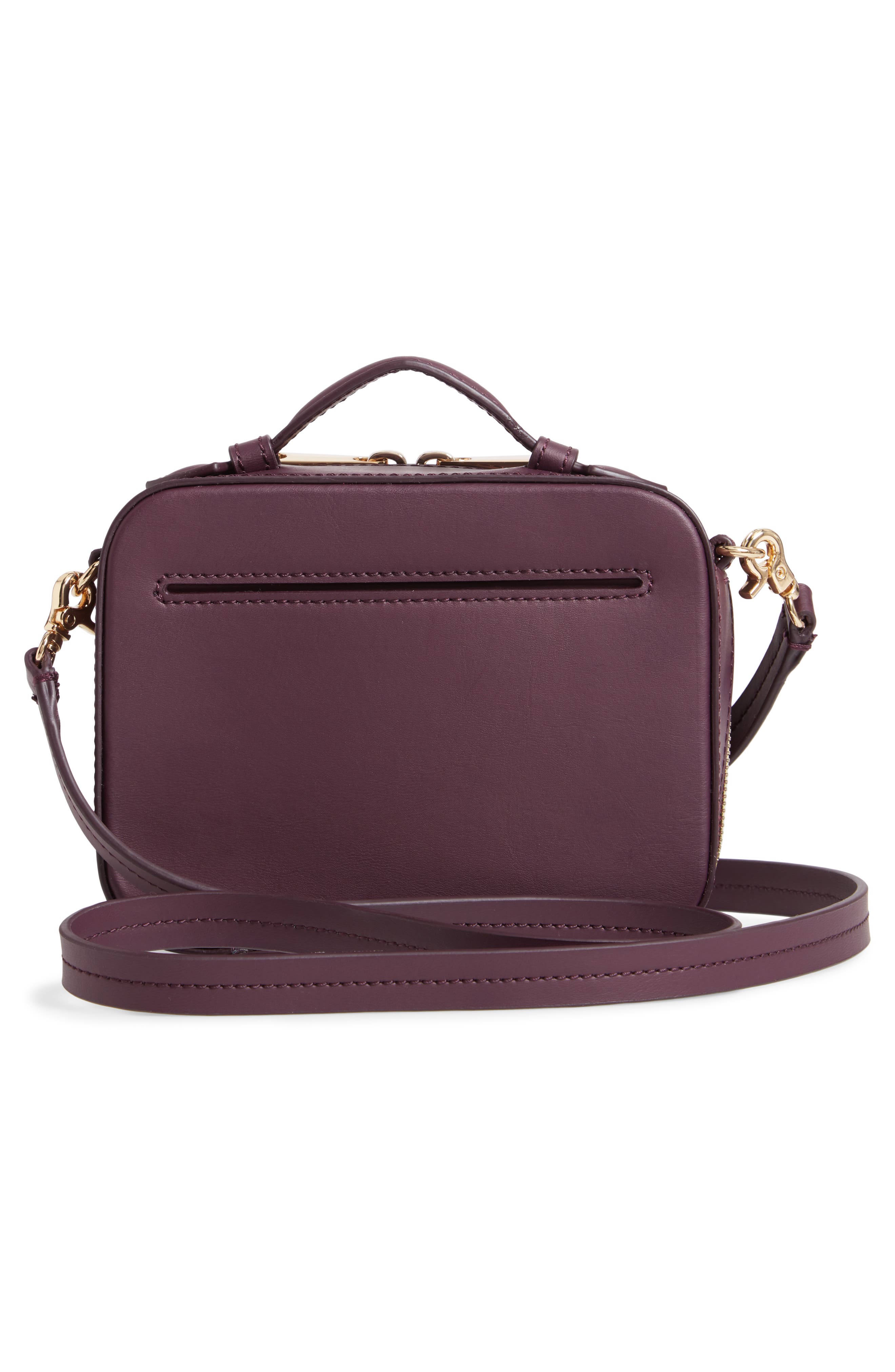 ZAC Zac Posen Earthette Small Box Leather Crossbody Bag, Alternate, color, 