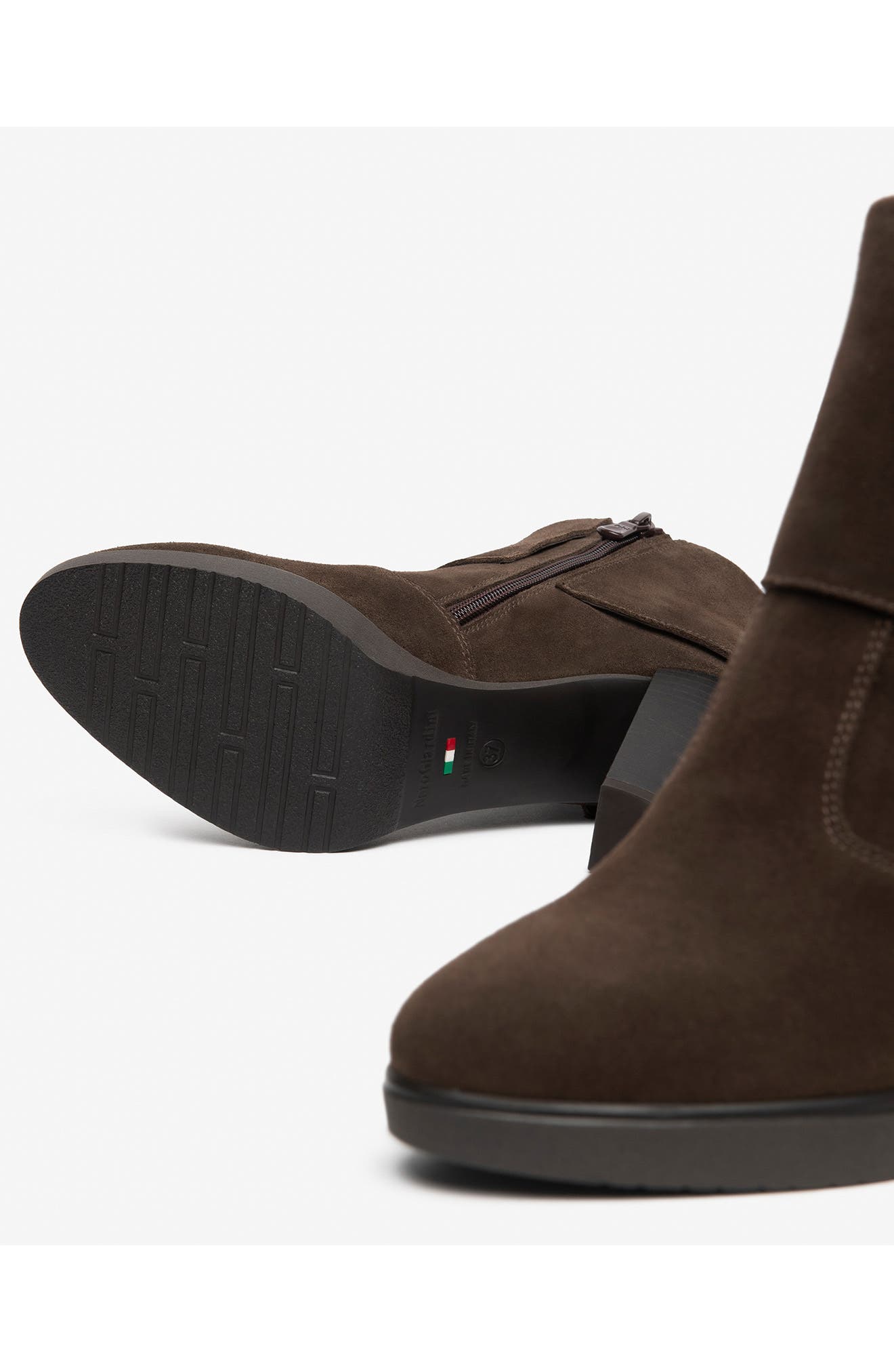 Cuff Platform Bootie, Alternate, color, CHOCOLATE
