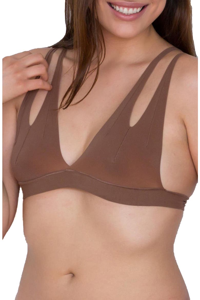 Nuudii Boobwear Tee System Bra, Alternate, color, NUU BROWNZ