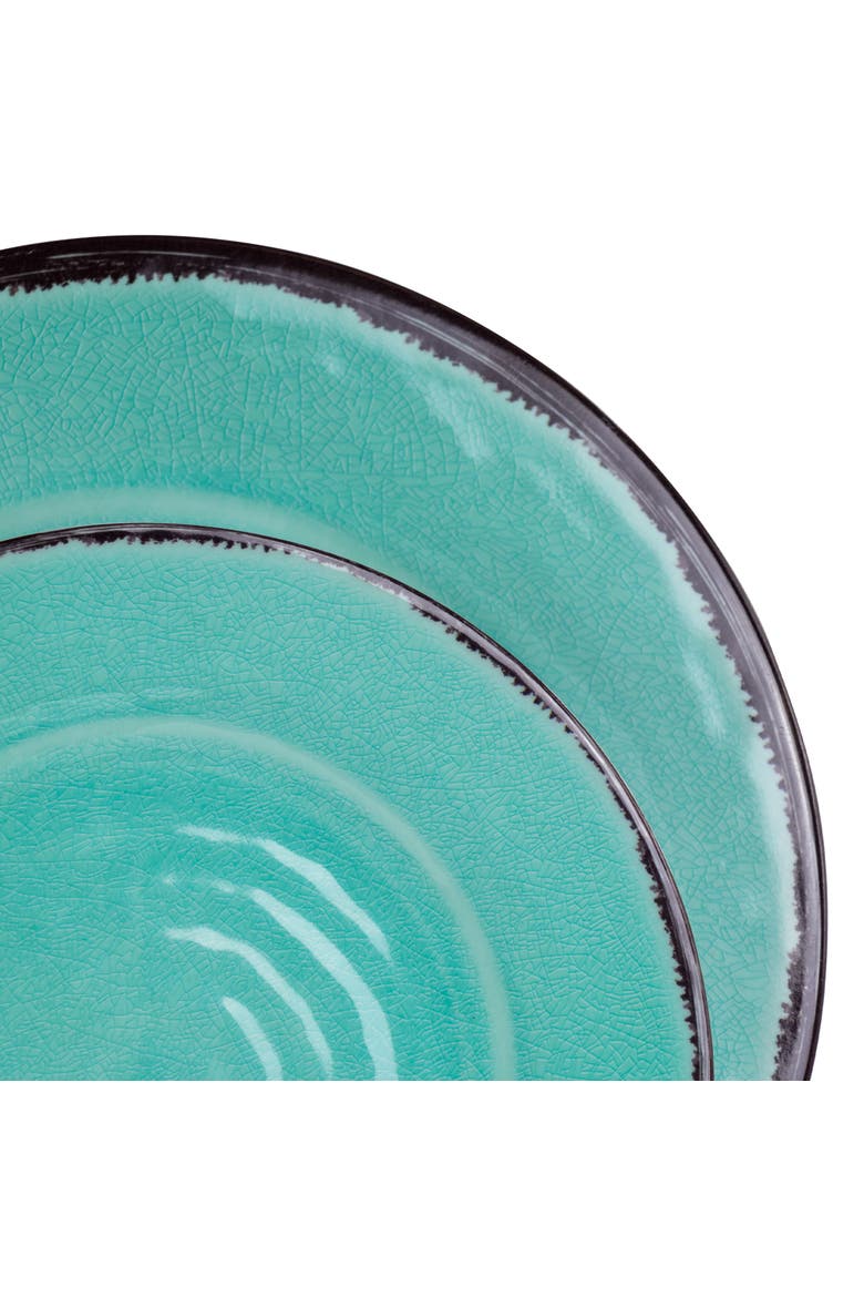 Azul Banquet 12 Piece Melamine Dinnerware Set, Alternate, color, Blue