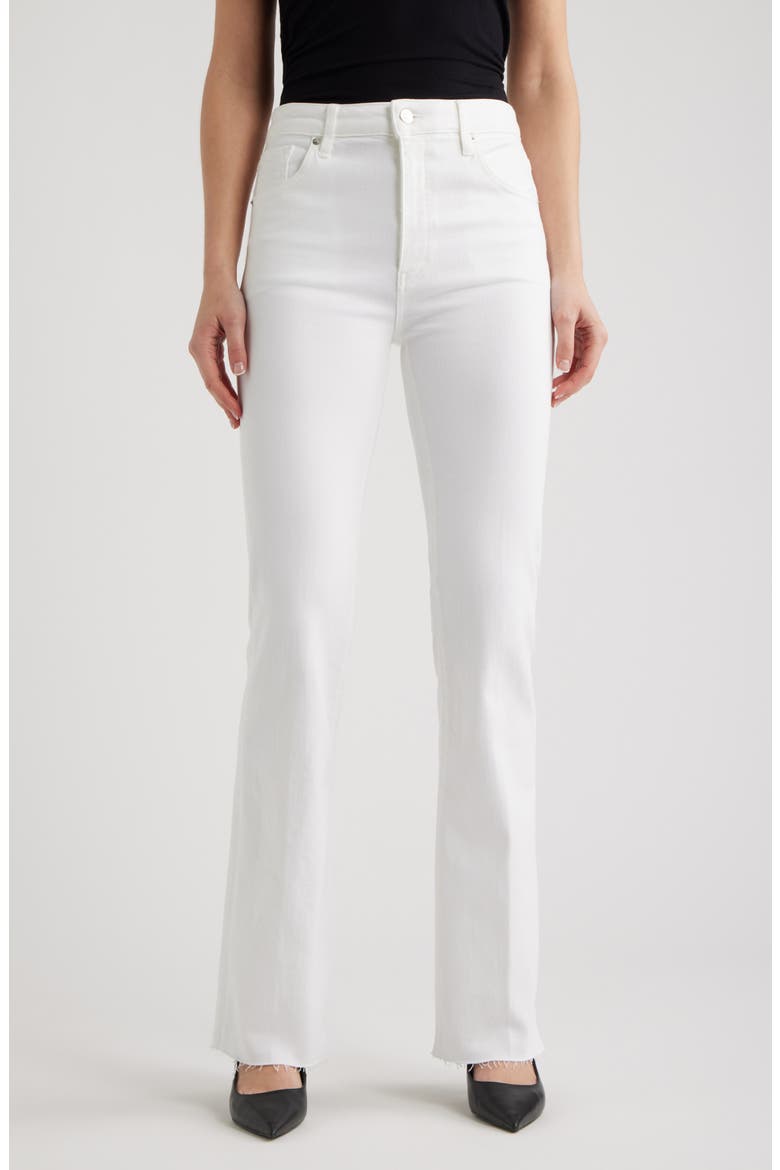 The Reboot High Waist Bootcut Jeans, Main, color, WHITE
