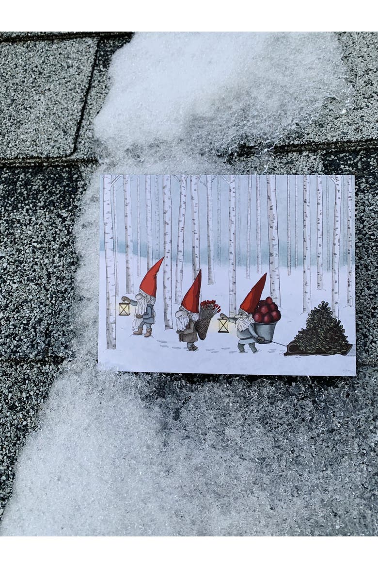 Holiday Winter Greeting Cards "Nordic Gnomes", Alternate, color, Multi-Pack