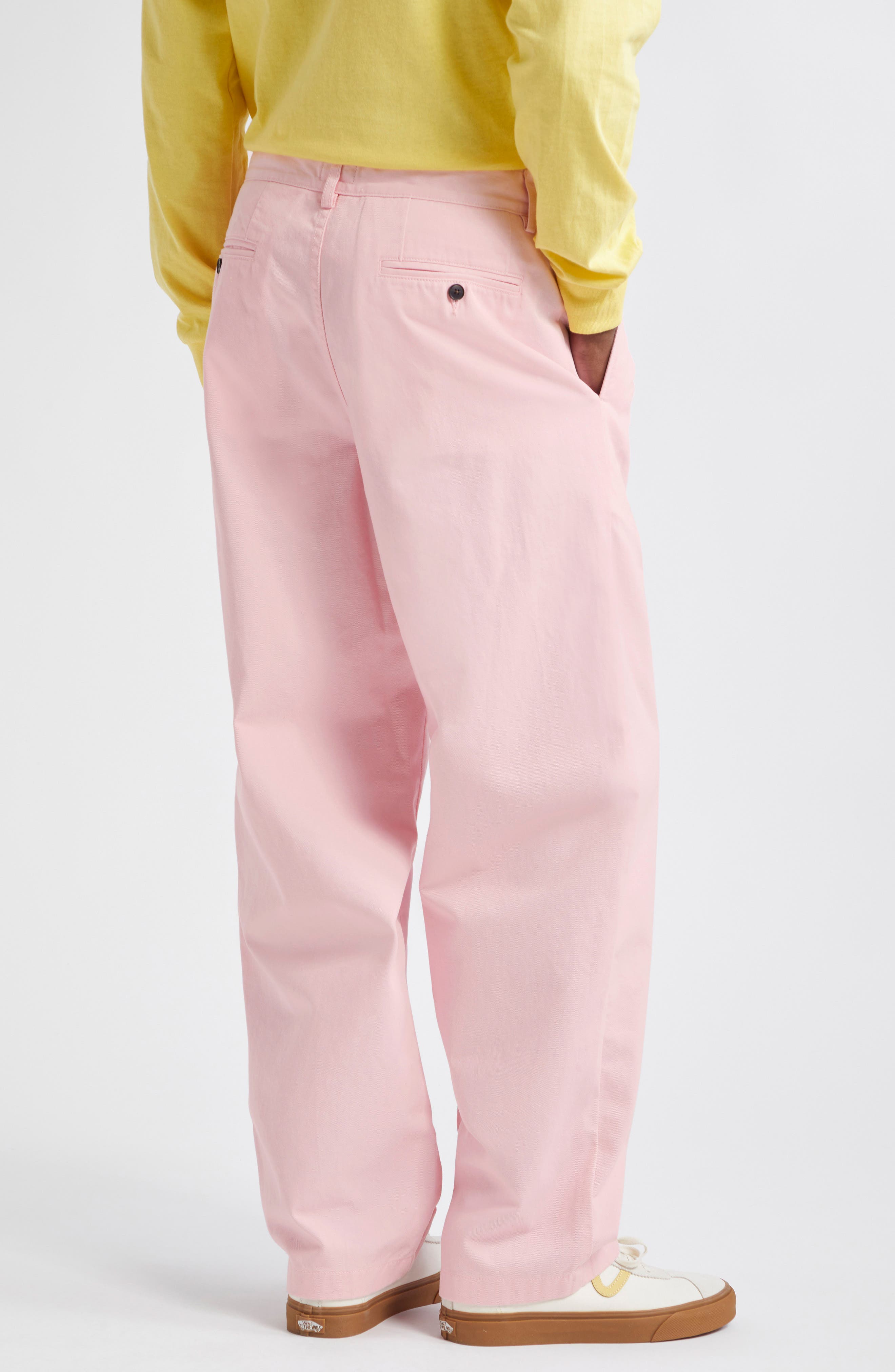 Double Pleat Twill Pants (Men) | Nordstrom