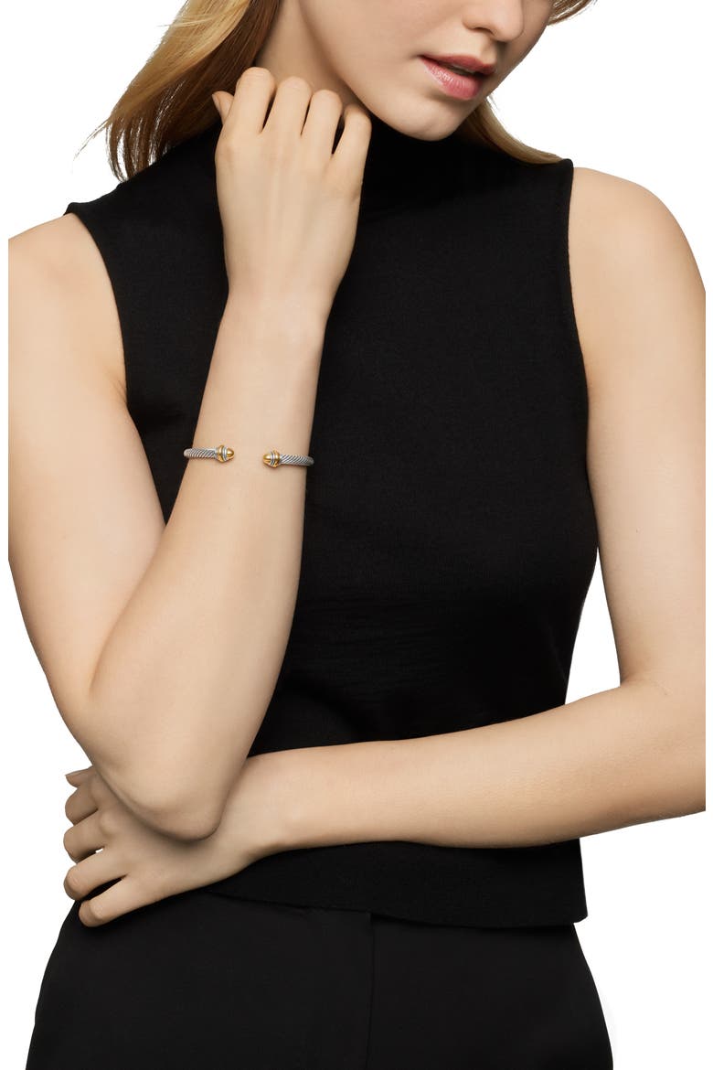 Cable Classics Bracelet with Gold, 5mm, Alternate, color, GOLD DOME