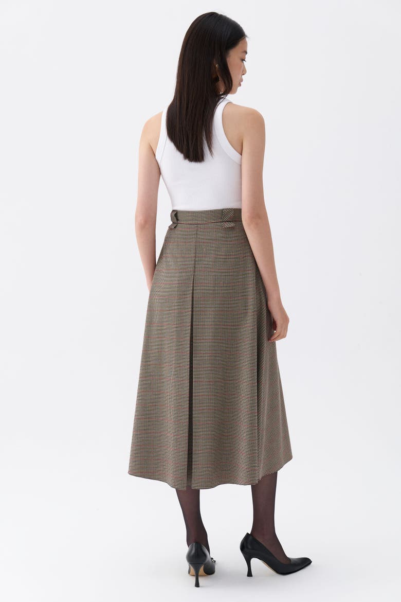 Printed Midi Skirt, Alternate, color, Multi-Colored