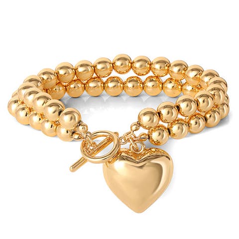 Bead Heart Bracelet