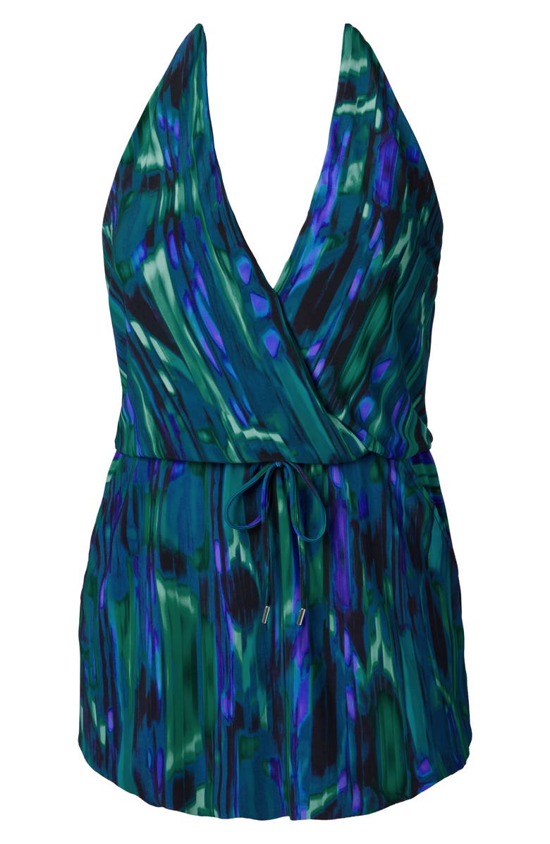 Magicsuit<sup>®</sup> Ellie Rainfall Skirted One-Piece Swimsuit, Alternate, color, 