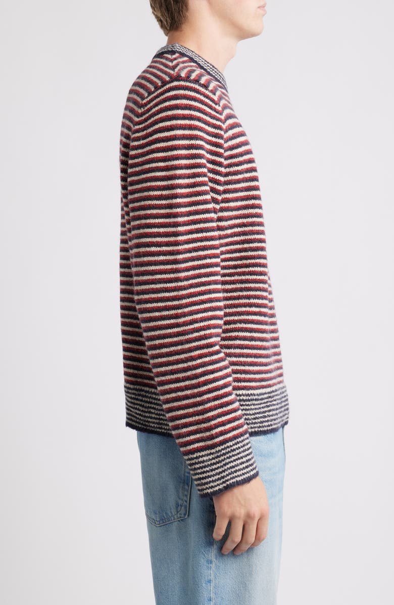 BDG Urban Outfitters Micro Stripe Sweater, Alternate, color, Red Stripe