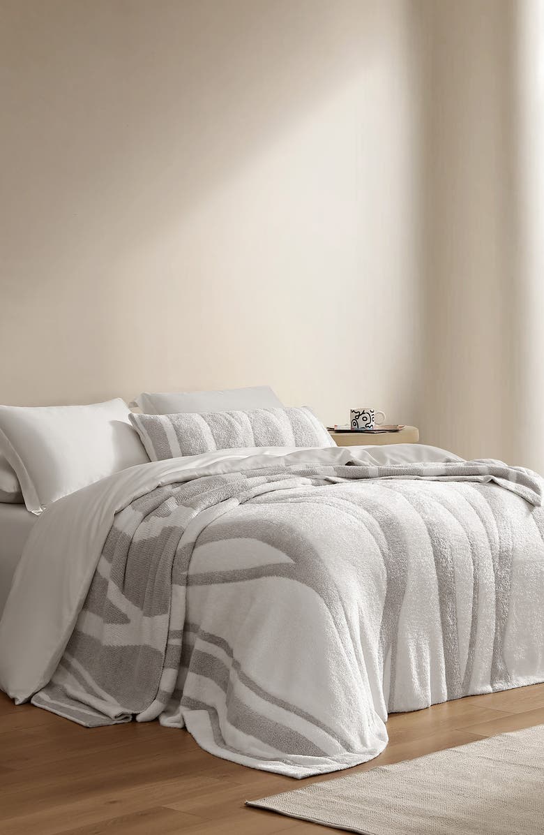 Sunday Citizen Cloud Silque Woodland Blanket, Alternate, color, White / Pearl Grey
