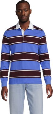 Lands' End Long Sleeve Stripe Rugby Shirt