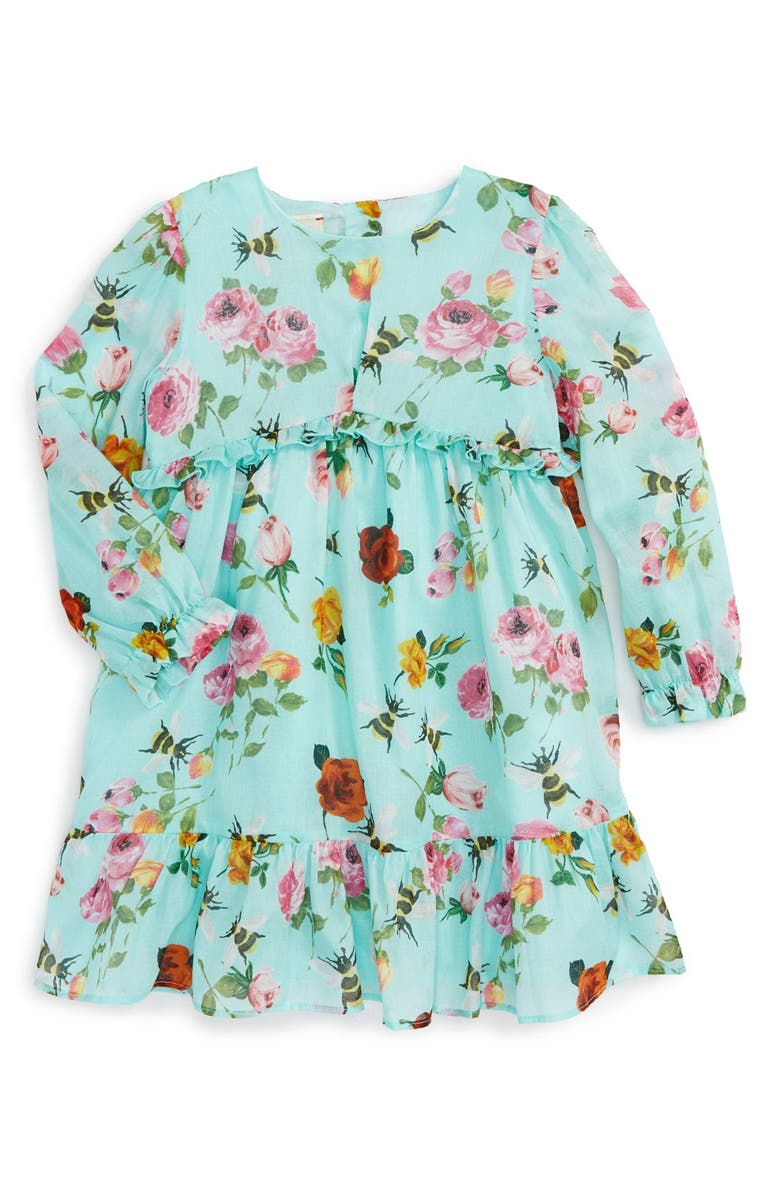 Gucci Floral Print Long Sleeve Dress | Nordstrom