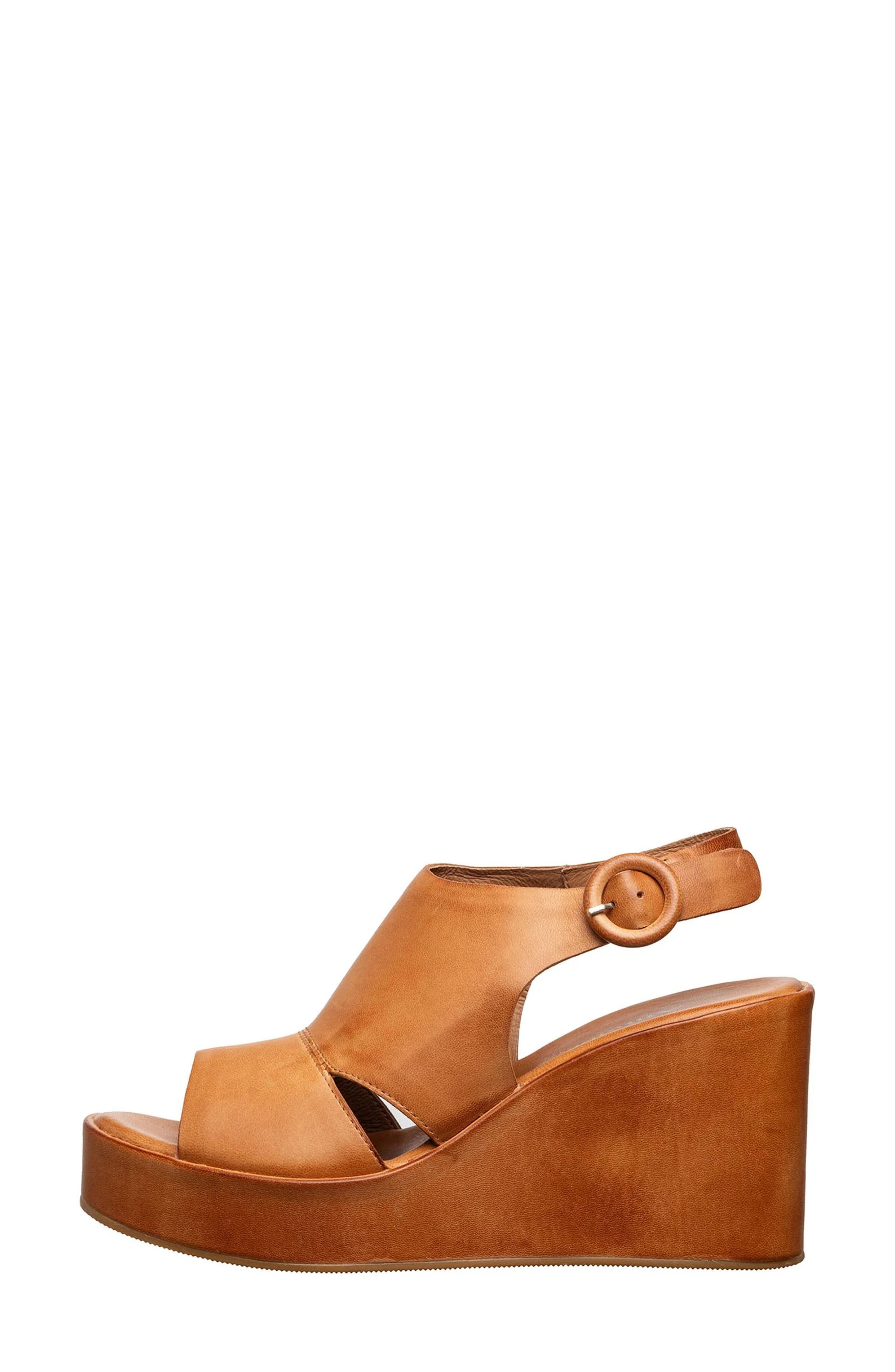 ANTELOPE Ramira Platform Wedge Sandal, Alternate, color, Taupe