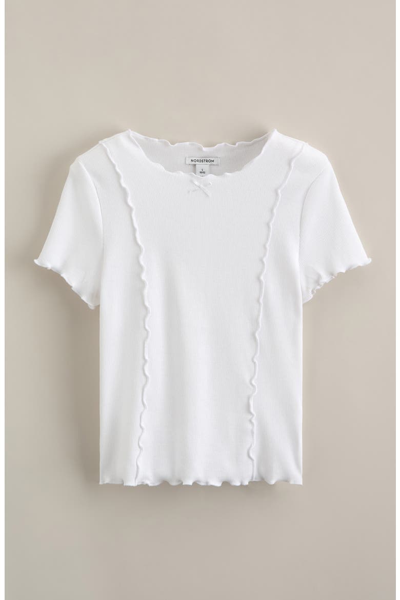 Lettuce Edge T-Shirt, Main, color, WHITE