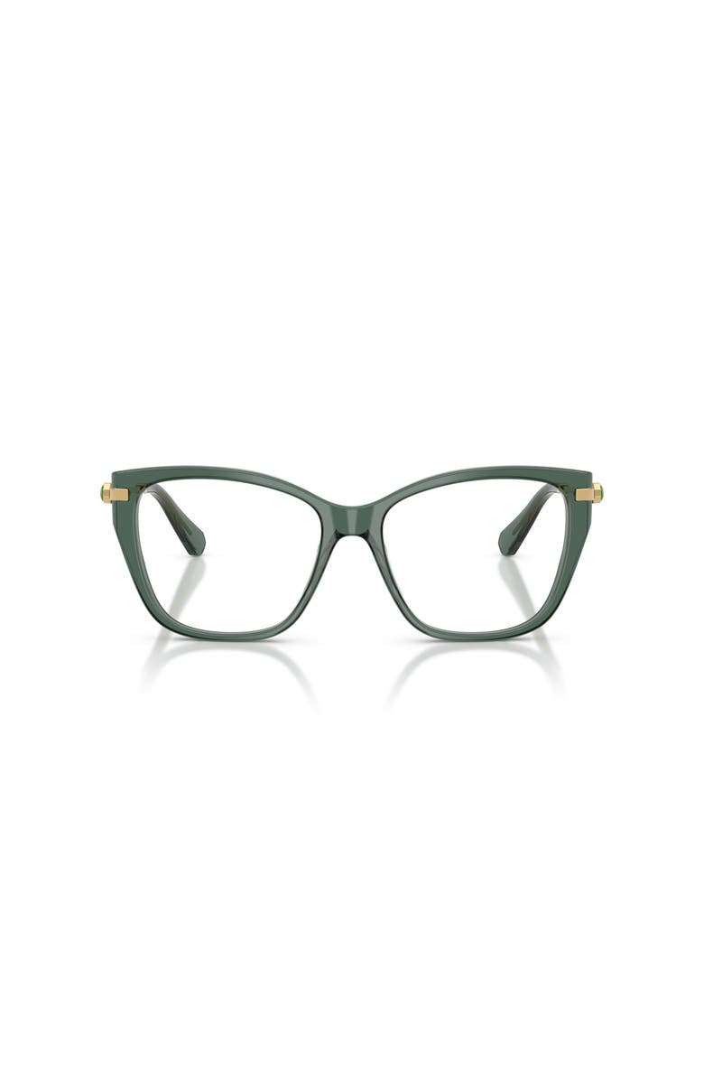 Swarovski 55mm Cat Eye optical glasses, Alternate, color, Green