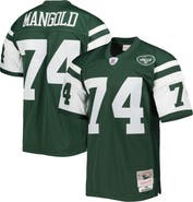 Mitchell & Ness Men's Mitchell & Ness Nick Mangold Green New York Jets Legacy Replica Jersey