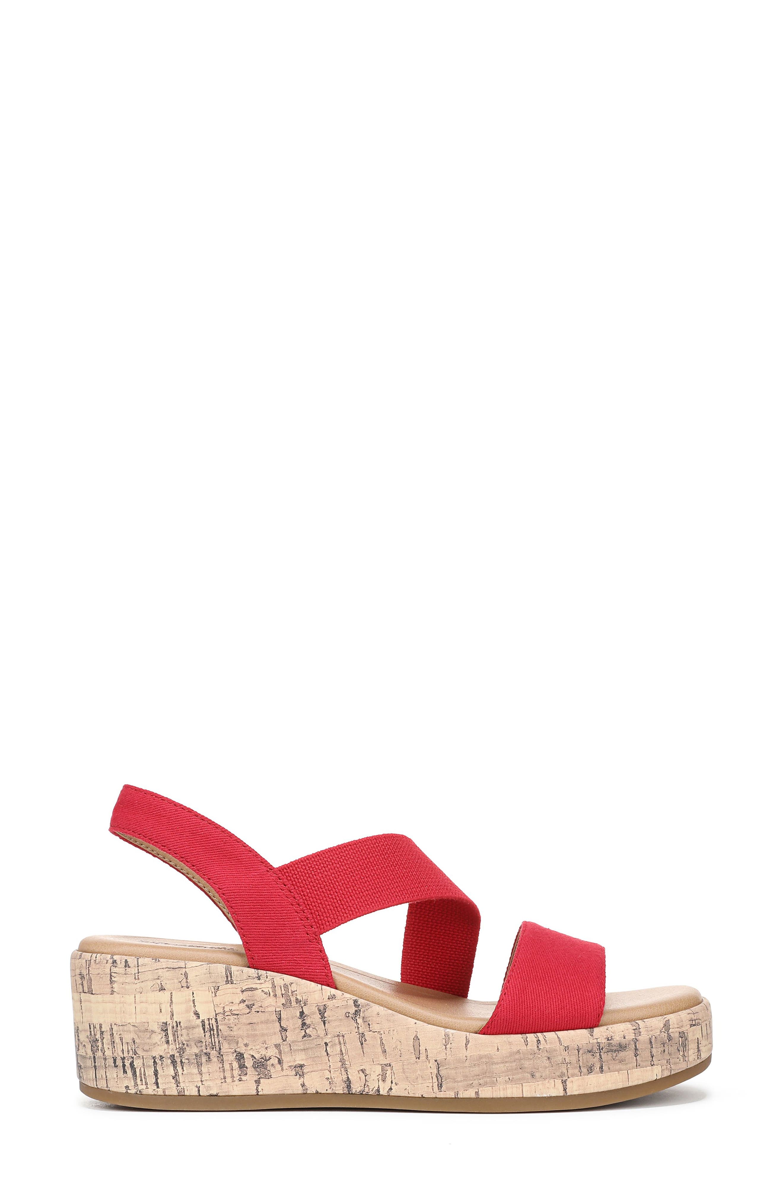 Odette Sandal, Alternate, color, FIRE RED