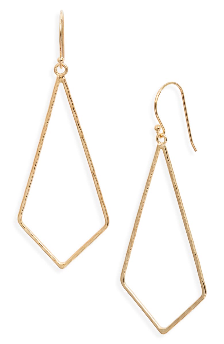 Kiara by Ki-Ele Gigi Geometric Drop Earrings, Main, color, 
