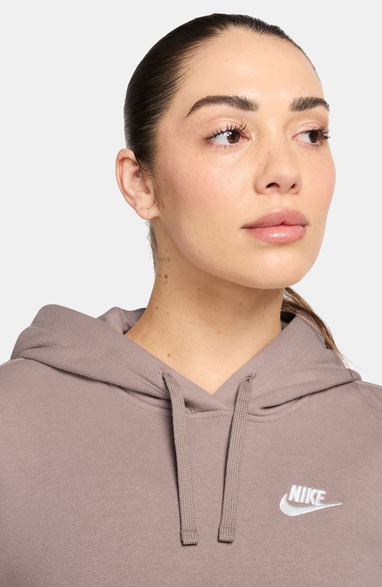 Nike Sportswear Club Fleece Hoodie, Alternate, color, Malt/ White