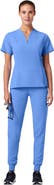 JAANUU Calix Women's 2-Pocket Tailored V-Neck Scrub Top