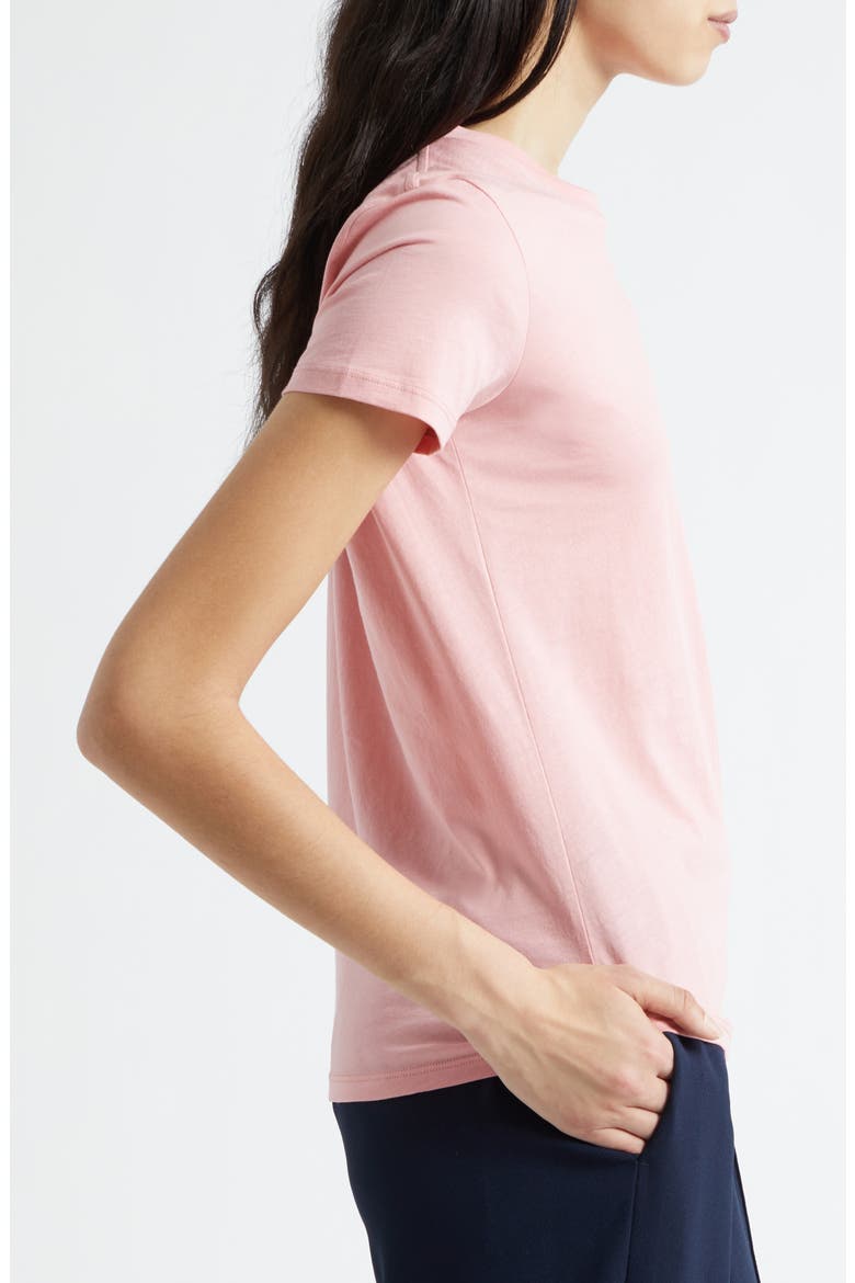 Essential Crewneck Pima Cotton T-Shirt, Alternate, color, LOTUS PINK