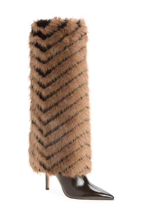 Icon Faux Fur Knee High Boot