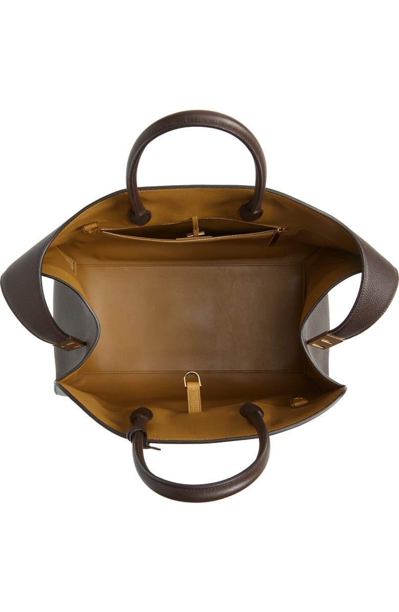 FERRAGAMO Medium Hug Suede Top Handle Bag, Alternate, color, Testa Di M Burnt Ocra