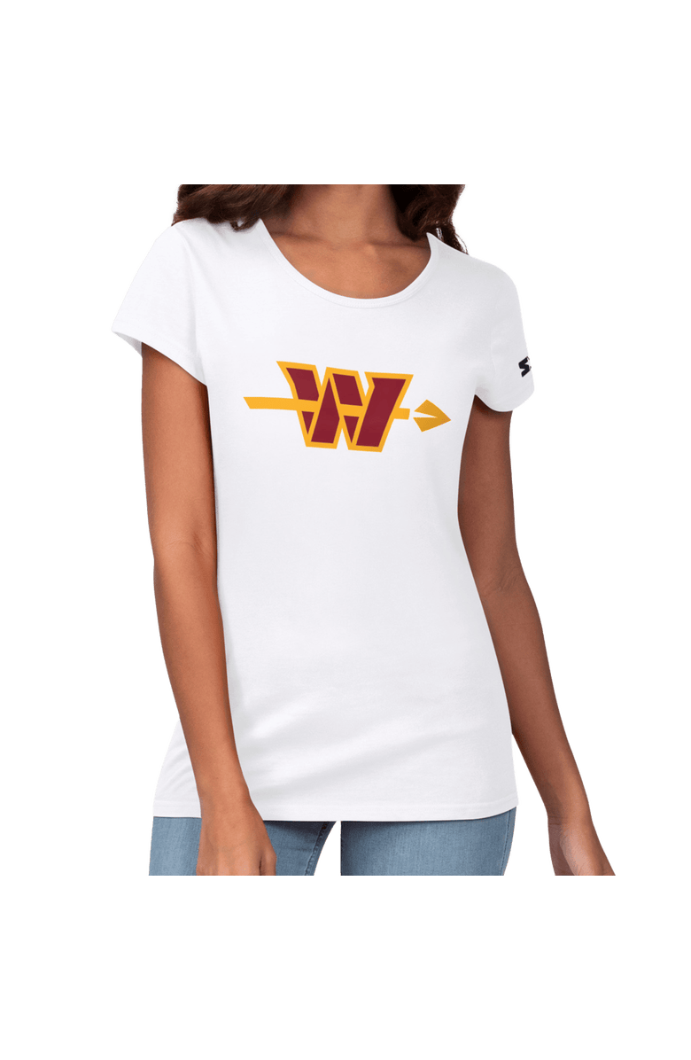 STARTER Women's Starter White Washington Commanders Endzone T-Shirt, Main, color, White