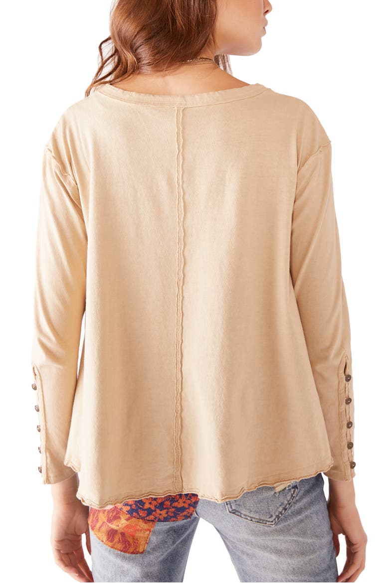 We the Free by Free People Peony Long Sleeve Top, Alternate, color, CACTUS SILK
