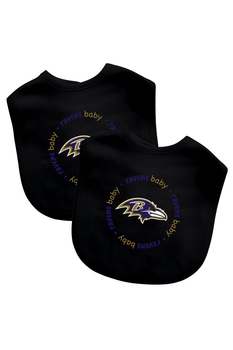 Baltimore Ravens - Baby Bibs 2-Pack, Main, color, Multicolor