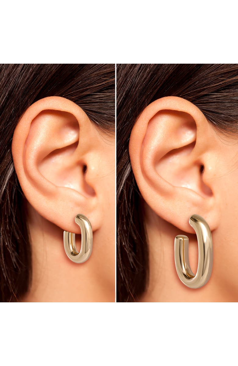 Jessica Simpson Gold-Tone Hoop Earring Set, Alternate, color,