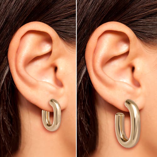 Jessica Simpson Gold-tone Hoop Earring Set In Gold