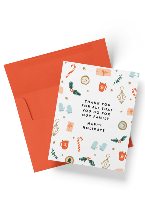 Holiday Thank You Boxed Set of 8 Cards