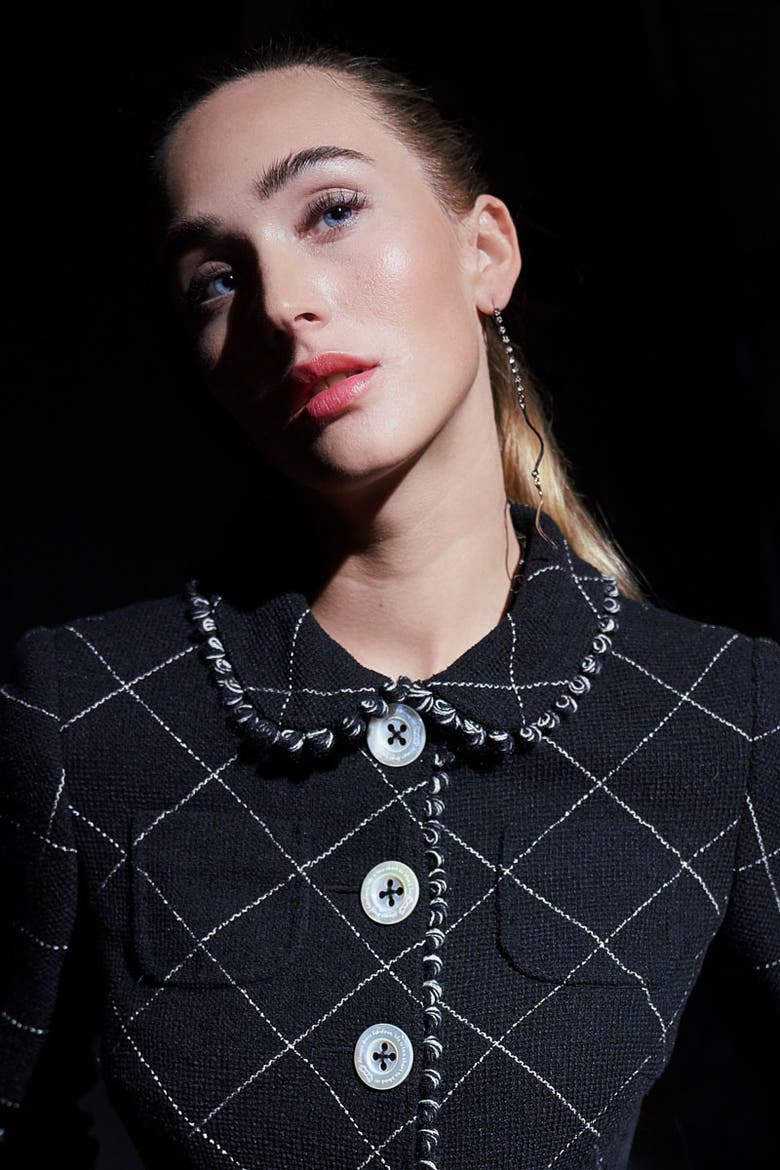 Boucle Jacket With Matching Trims, Alternate, color, Black